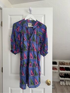 NWOT Bell by Alicia Bell Clara Dress purple, pink and green size XS